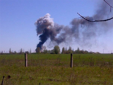 На аэродроме в Краматорске слышны взрывы