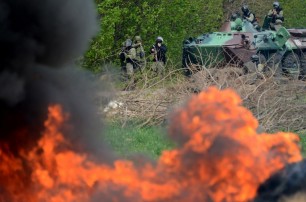 Под Славянском опять идут бои