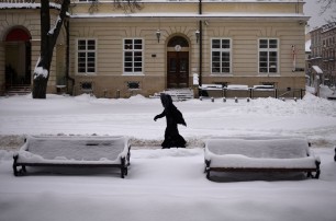 Львов засыпало снегом