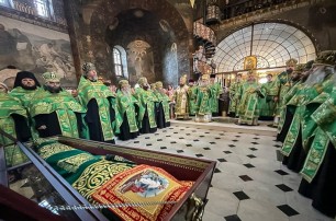 В Киево-Печерской лавре верующие УПЦ отметили память преподобного Агапита врача